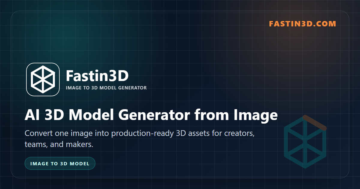 Fastin3D | AI 3D Creation Platform screenshot 1