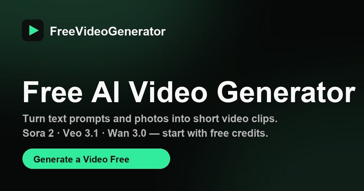 Free AI Video Generator — Unlimited, No Sign Up screenshot 1