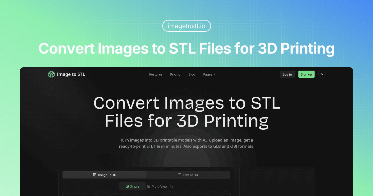 Image to STL - Convert image to 3D Printable Models Online screenshot 1