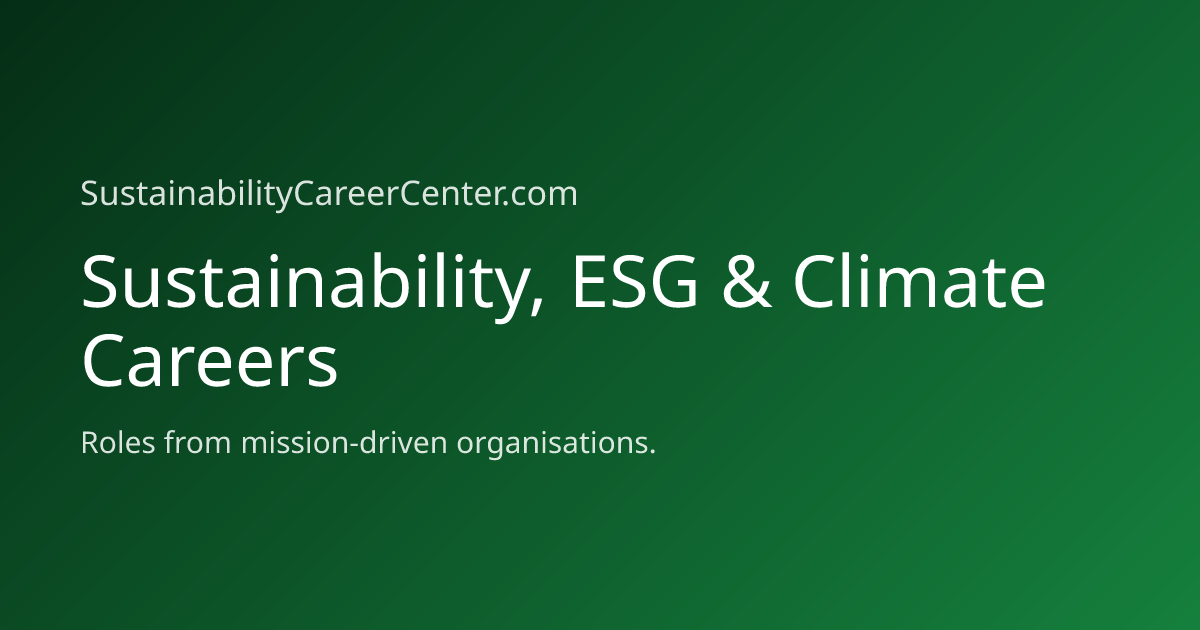 Sustainability Career Center screenshot 1