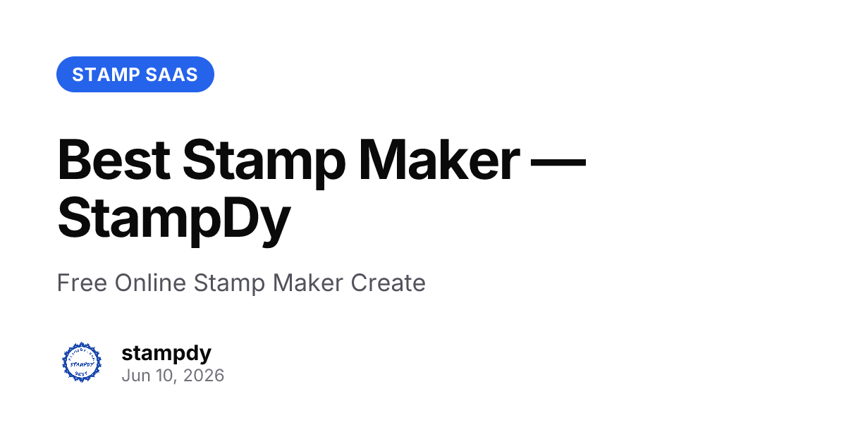 Create Custom Stamps Online ｜ Free Stamp Maker Tool screenshot 1