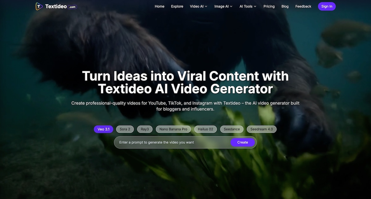 textideo.com screenshot 1