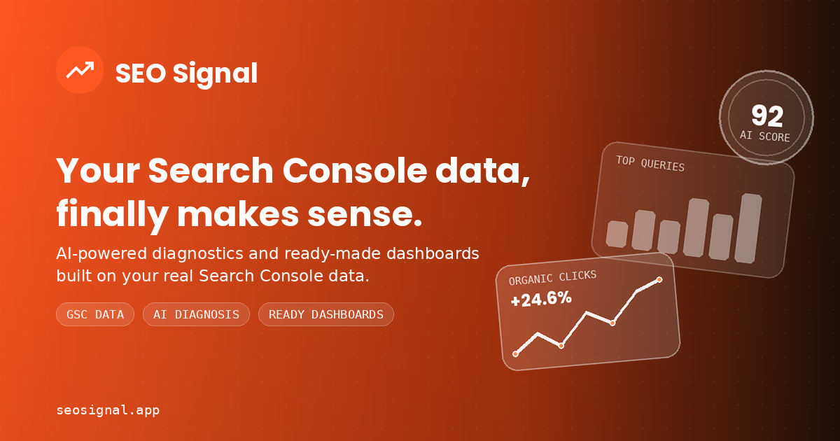 SEO Signal: Free SEO Analyzer Google Search Console Report screenshot 1