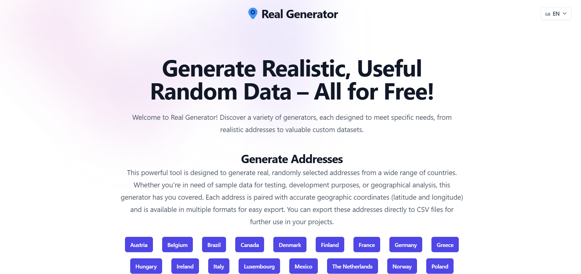Real Generator — HUNT0