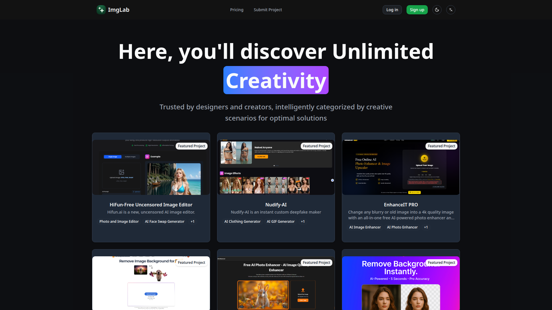 ImgLab - Visual AI Tools Directory — HUNT0