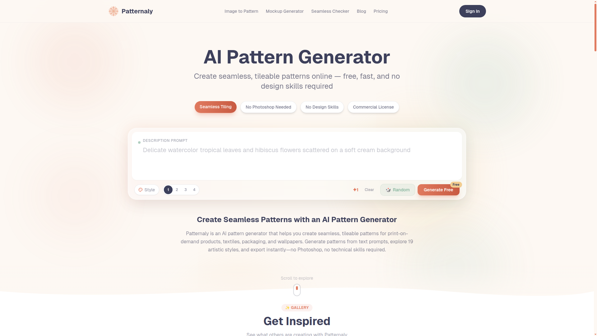 AI Pattern Generator — HUNT0