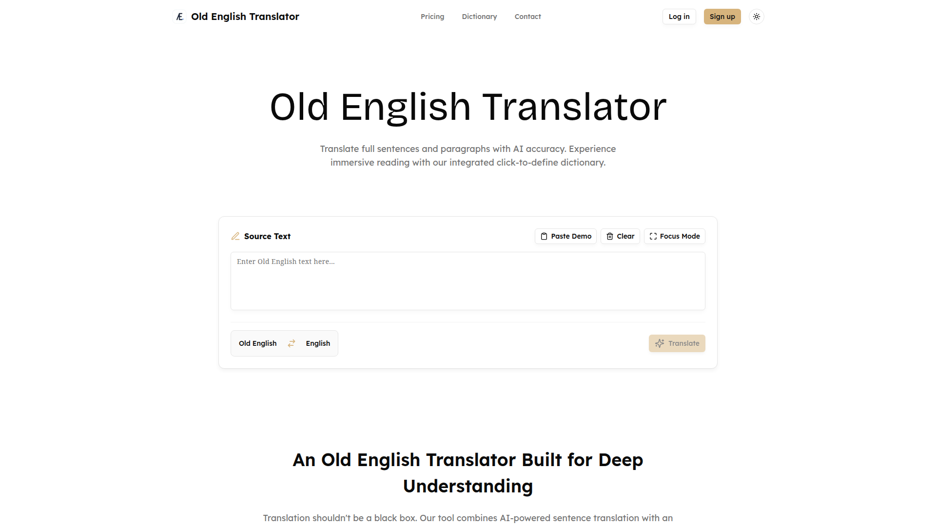 Old English Translator | AI-Powered for Best Accuracy — HUNT0